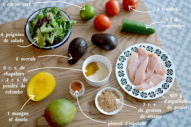 ingredients-salade-mangue-poulet