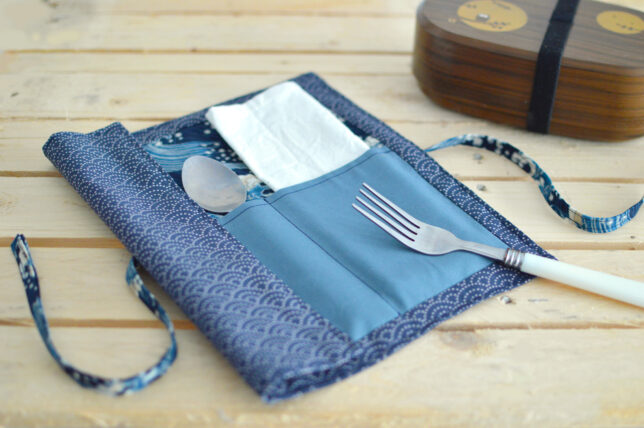 Amosfun 10 Pièces Pochette De Rangement Couverts Coton Lin