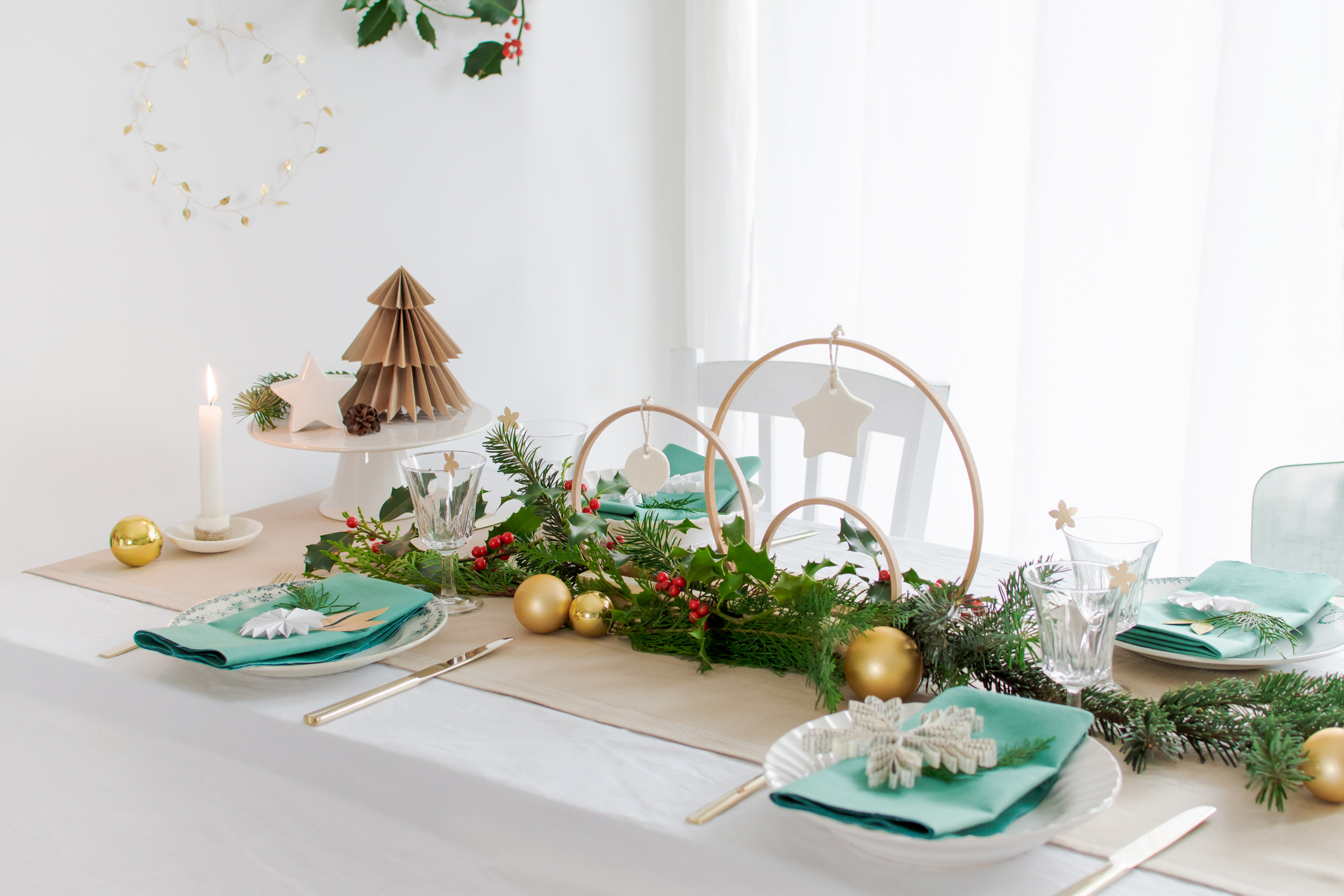 Deco Table Noel Naturel 2025 Rey Alfreda
