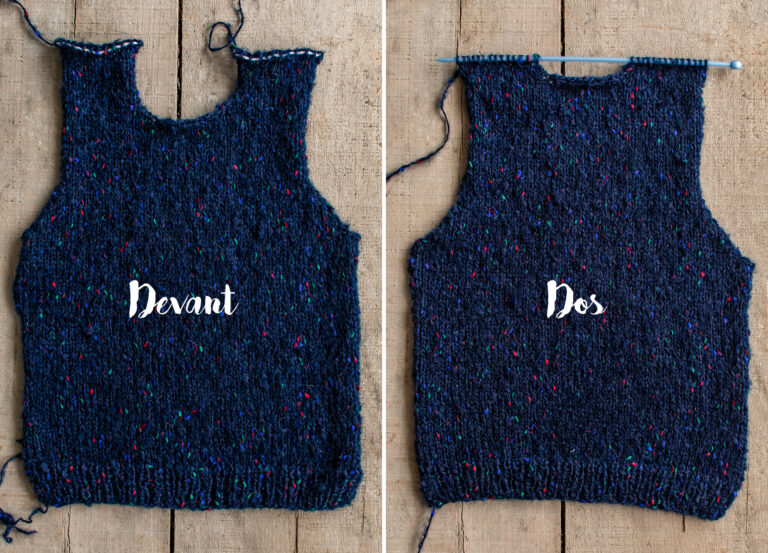 MON PULL SANS MANCHES EN TRICOT (PATRON) - Les yeux en amande