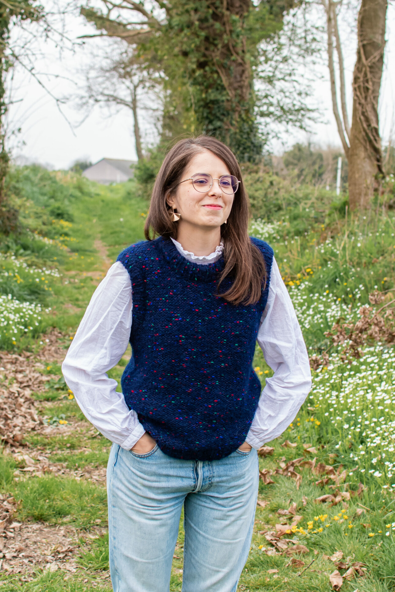 MON PULL SANS MANCHES EN TRICOT (PATRON) Les yeux en amande